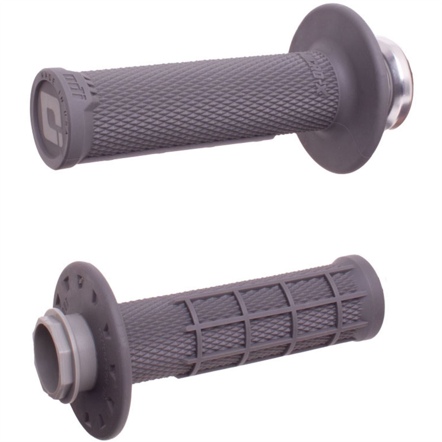 ODI Micro-X Half-Waffle Lock-On Grip Set Graphite For Husqvarna EE 3 2020-2025